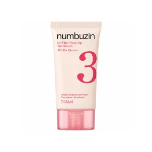 ضدآفتاب نامبوزین مدل No.3 No Filter Tone-Up Sun Serum 01 Blur حجم 50 میلی‌لیتر