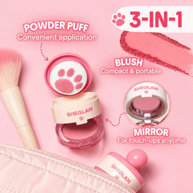رژگونه استمپی شیگلم مدل Cutie Paw Blush حجم 3گرم