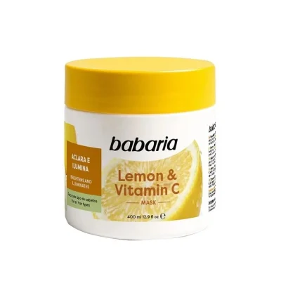 ماسک مو باباریا Lemon & Vitamin C حجم ۴۰۰ میلی‌لیتر