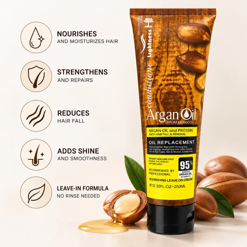 کرم مو لایتنس مدل Argan oil And Protein حجم 250میل