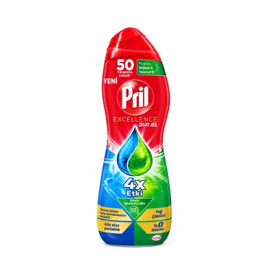 ژل ماشین ظرفشویی پریل مدل Excellence Duo Gel حجم 900میل