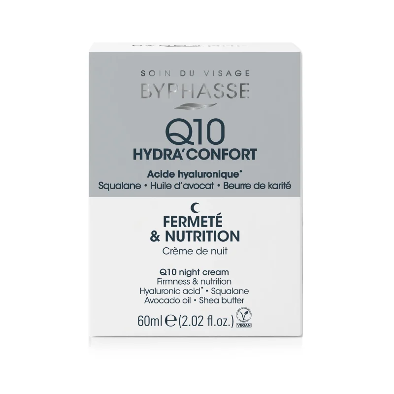 کرم شب سفت‌کننده بای فس مدل Q10 Hydra’Confort حجم 60 میلی‌لیتر