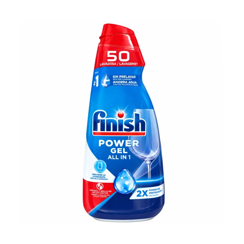 ژل ماشین ظرفشویی فینیش مدل Power Gel All in 1 حجم 1لیتر ژل ماشین ظرفشویی فینیش مدل Power Gel All in 1 حجم 1لیتر