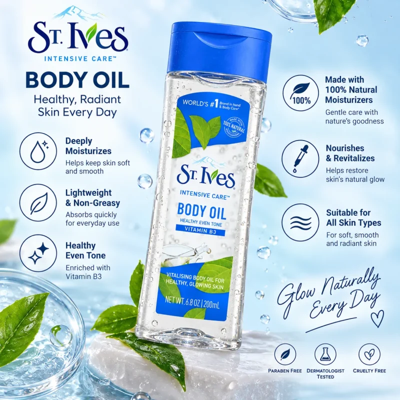 روغن بدن سنت ایوز St. Ives Vitamin B3 Healthy Even Tone حجم ۲۰۰ میلی‌لیتر1