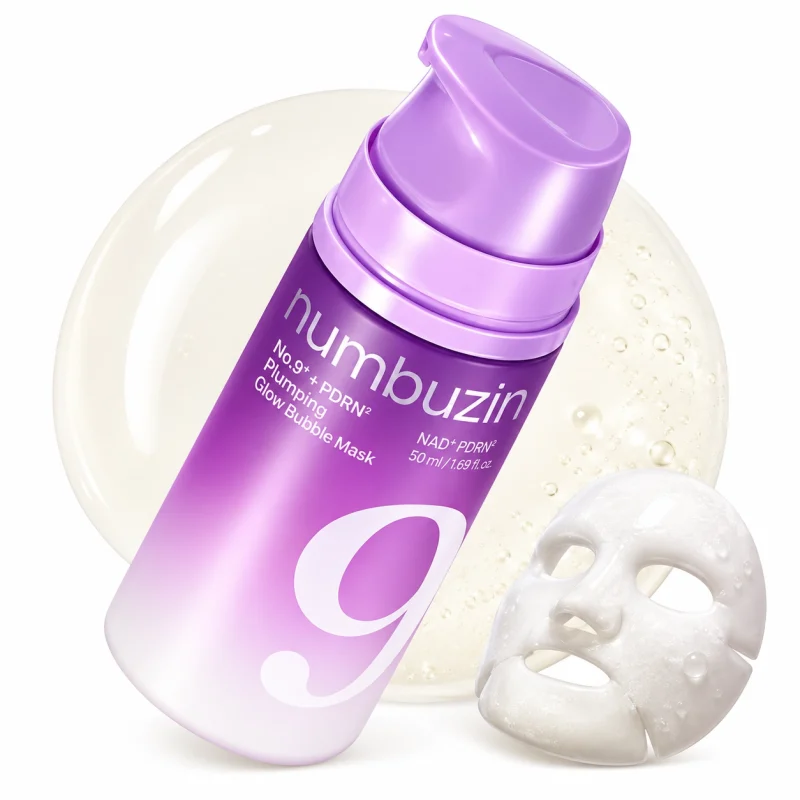 ماسک حبابی نامبوزین شماره 9 مدل No.9 NAD+ PDRN Plumping Glow حجم 85میل