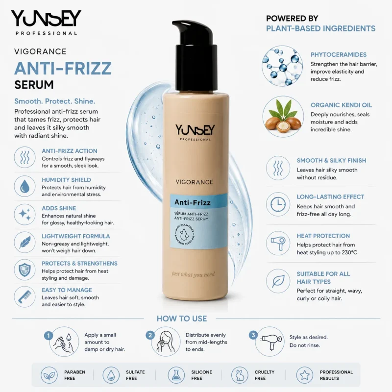 سرم ضد وز مو یونسی Yunsey Vigorance Anti-Frizz حجم ۱۵۰ میلی‌لیتر1