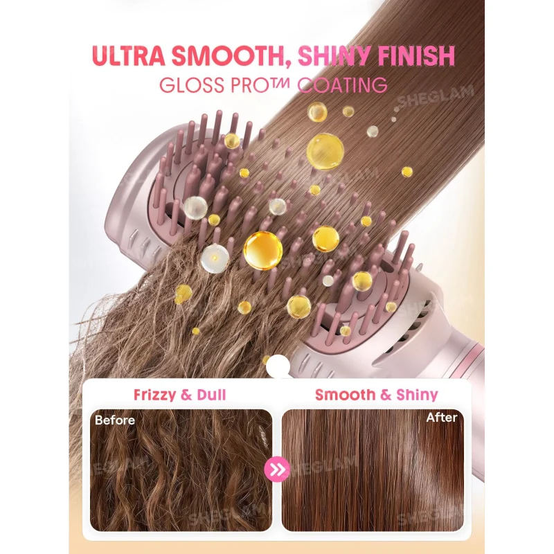 برس صاف‌کننده مو شیگلم مدل Hot Air straightening Brush2