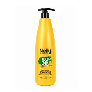 کاندیشنر کراتین صاف‌کننده نلی Nelly Gold 24K حجم 1000 میلی‌لیتر