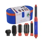 سشوار برس‌دار حالت‌دهنده انزو مدل EN-4133-3 رنگ آبی نارنجی