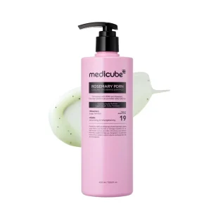 شامپو خنک‌کننده و حجم‌دهنده مدی کیوب Medicube Rosemary PDRN Cooling Thickening Shampoo حجم ۴۰۰ میلی‌لیتر