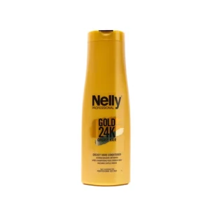 نرم‌کننده موهای چرب نلی Nelly Gold 24K Greasy Hair حجم 400 میلی‌لیتر