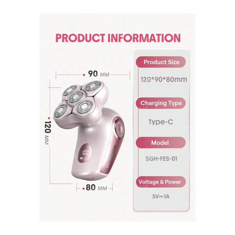 شیور شارژی شیگلم مدل Smooth Moves 5D Flash 1