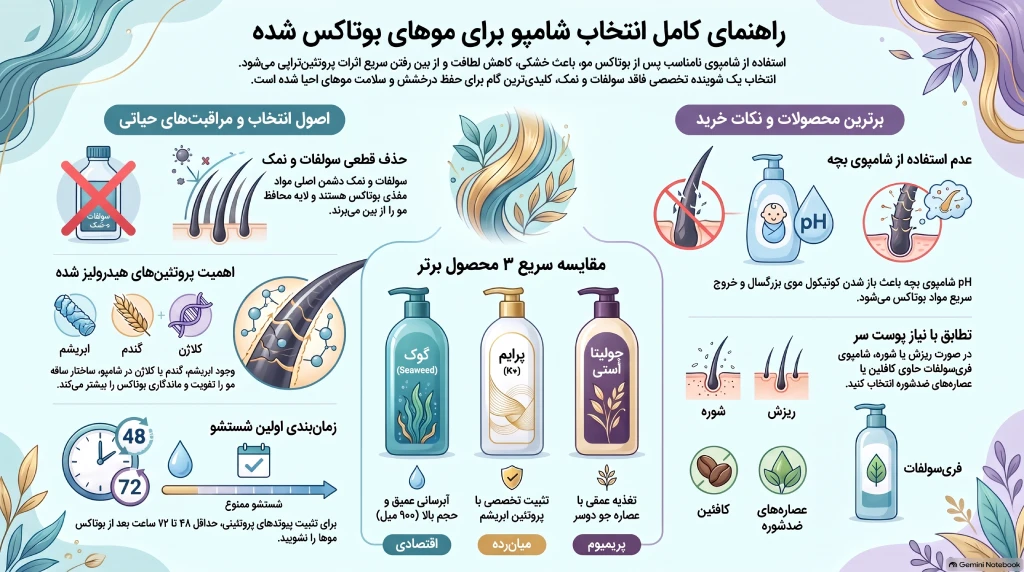 شامپو برای موی بوتاکس شده