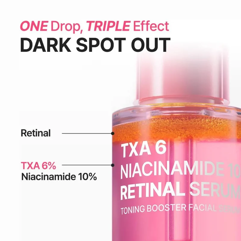 سرم ضدلک و ضدچروک پوریتو TXA 6 Niacinamide 10 Retinal حجم 30میل