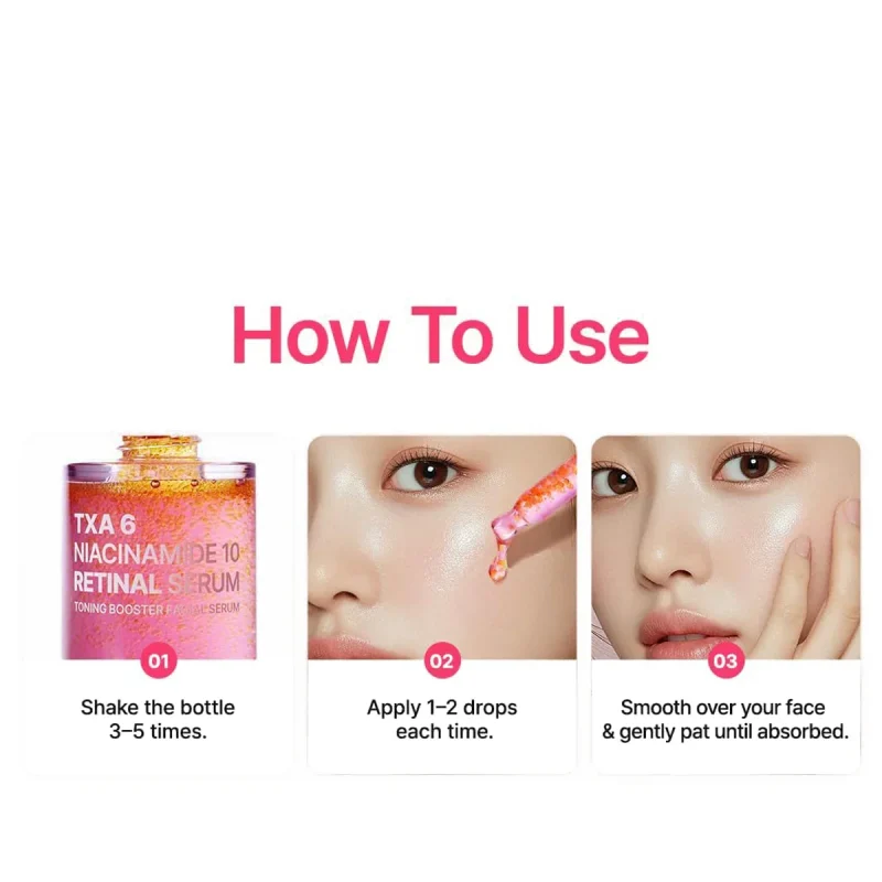 سرم ضدلک و ضدچروک پوریتو TXA 6 Niacinamide 10 Retinal حجم 30میل