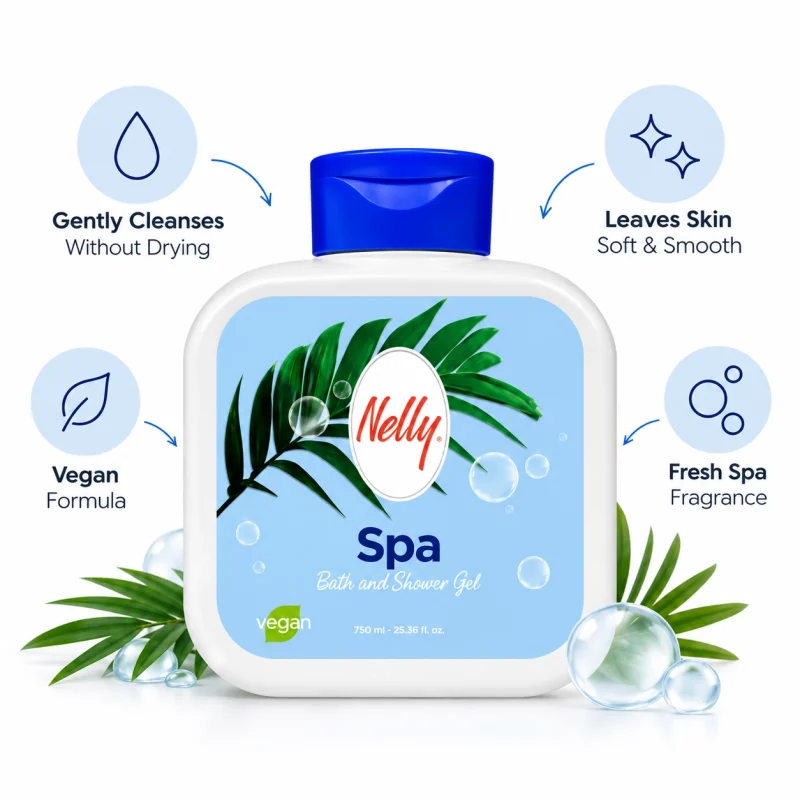 شامپو بدن نلی مدل Spa حجم 750میل