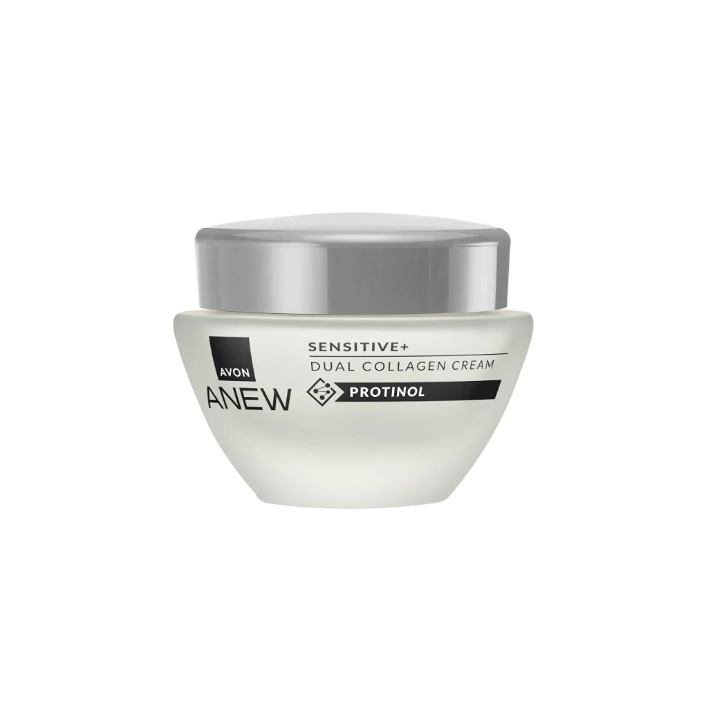کرم سفت‌کننده آوون مدل Anew Sensitive+ Dual Collagen حجم ۵۰ میلی‌لیتر