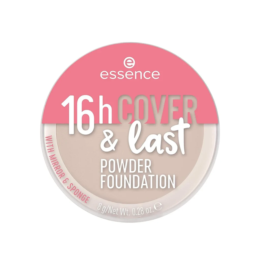 پنکیک کرم‌پودری اسنس مدل 16h Cover & Last Powder Foundation وزن ۸ گرم