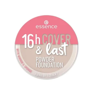 پنکیک کرم‌پودری اسنس مدل 16h Cover & Last Powder Foundation وزن ۸ گرم