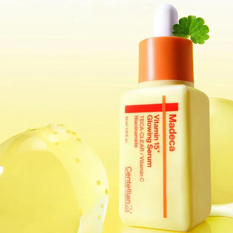 سرم روشن‌کننده و درخشان‌کننده سنتلیان ۲۴ مدل Madeca Vitamin 15+ Glowing Serum حجم ۳۰ میلی‌لیتر