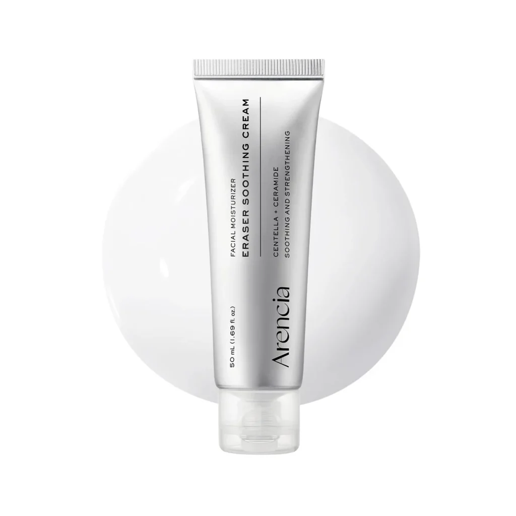 کرم مرطوب کننده صورت آرنسیا مدل Eraser Soothing Cream حجم 50 میلی‌لیتر