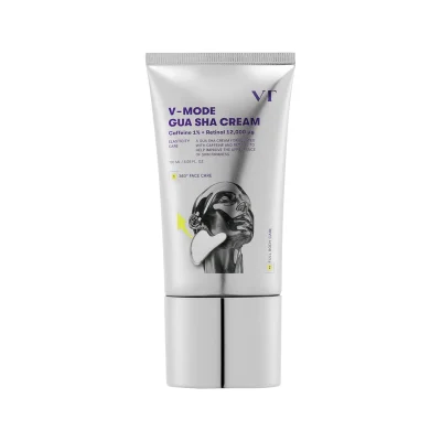 کرم گواشا وی‌تی کازمتیکس مدل V-Mode Gua Sha Cream حاوی کافئین و رتینال، حجم ۱۲۰ میل