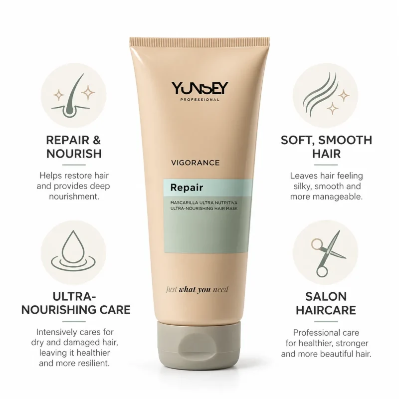 ماسک مو مغذی یانسی مدل Vigorance Repair حجم ۲۰۰ میلی‌لیتر