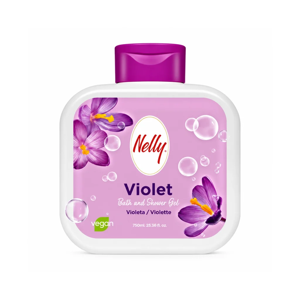 شامپو بدن نلی مدل Violet حجم 750میل