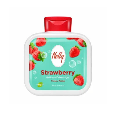 معرفی شامپو بدن نلی مدل Strawberry حجم 750میل