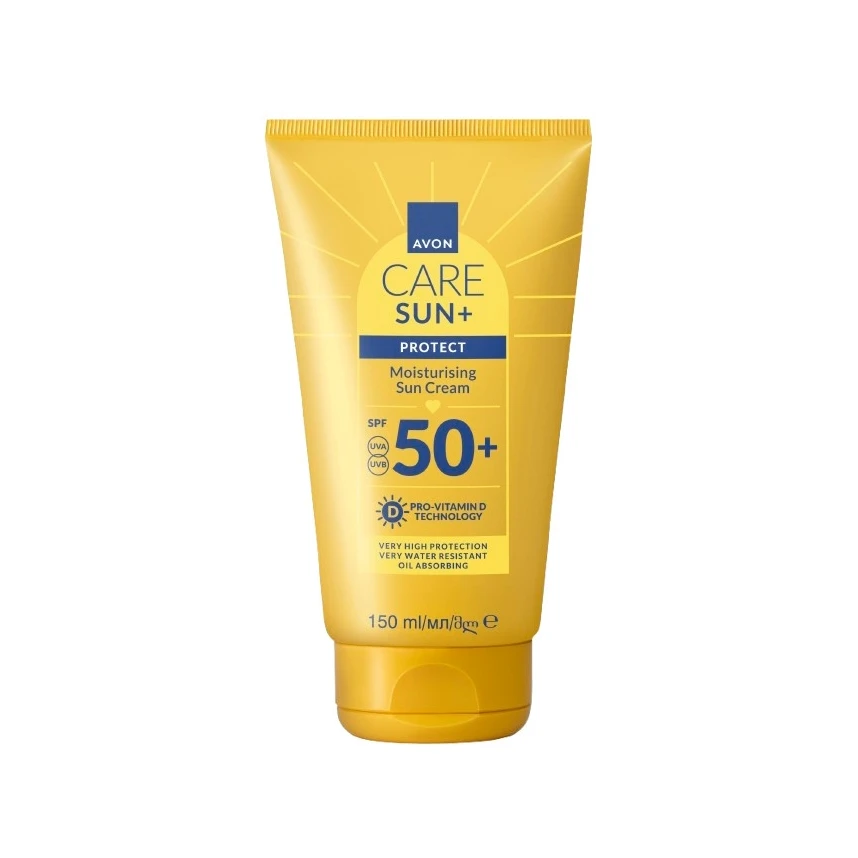 کرم ضدآفتاب مرطوب‌کننده آوون مدل Care Sun Protect SPF50+ حجم ۱۵۰ میل