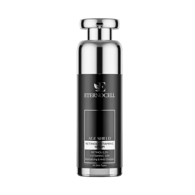 سرم ضدچروک اترنوسل مدل Age Shield Retinol + Vitamin C حجم 30 میلی‌لیتر
