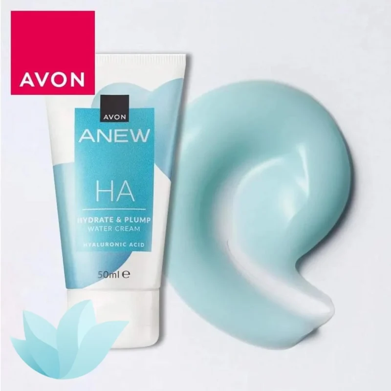 کرم آبرسان آوون مدل Anew HA Hydrate & Plump Water Cream حجم ۵۰ میل
